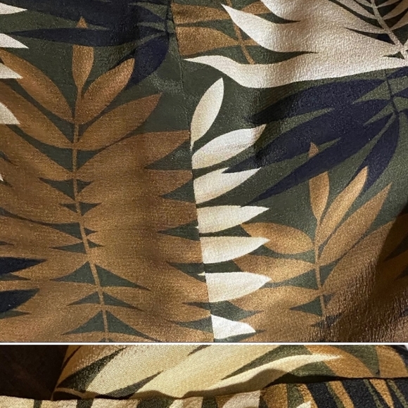 Tropical Print Silk Pants - Picture 2 of 4